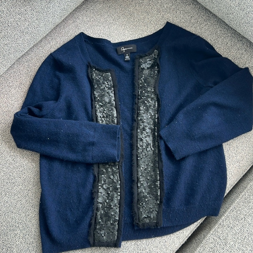 Aqua cashmere cardigan